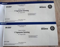 2x Openair Gampel 1-Tagespässe Samstag