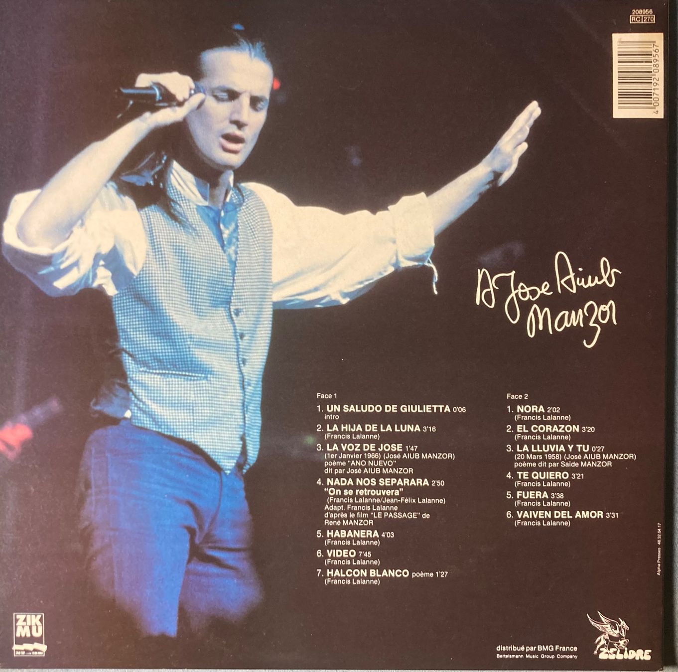 Dischi in vinile: FRANCIS LALANNE - DE CORRAZÓN – Usato da Poliez-Pittet venduto da Newtown-Records 1