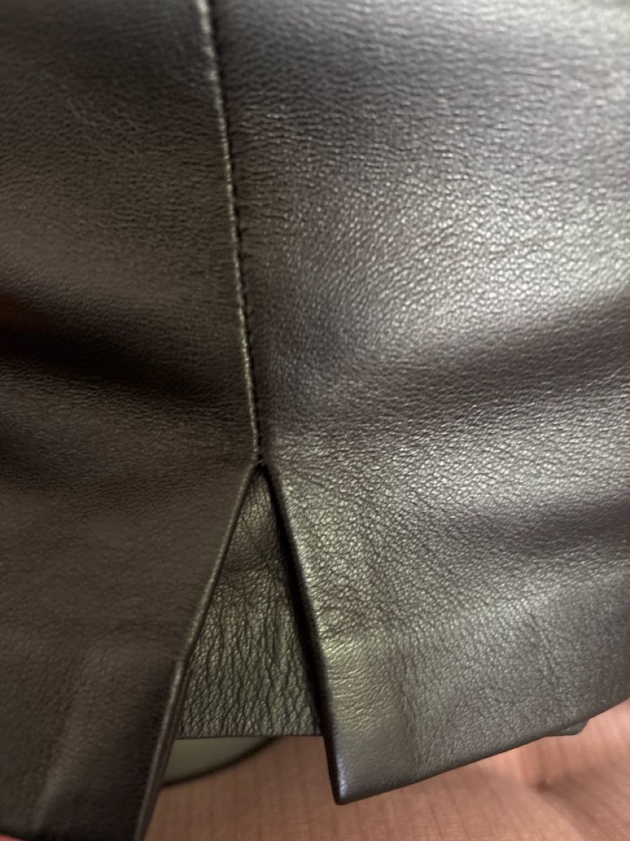 Vestiti: Kurzes Leder Kleid, schwarz – Usato da Jona venduto da cosa03 5