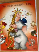 Doodles Glückwunschkarte Hochzeit, A4, originalverpackt