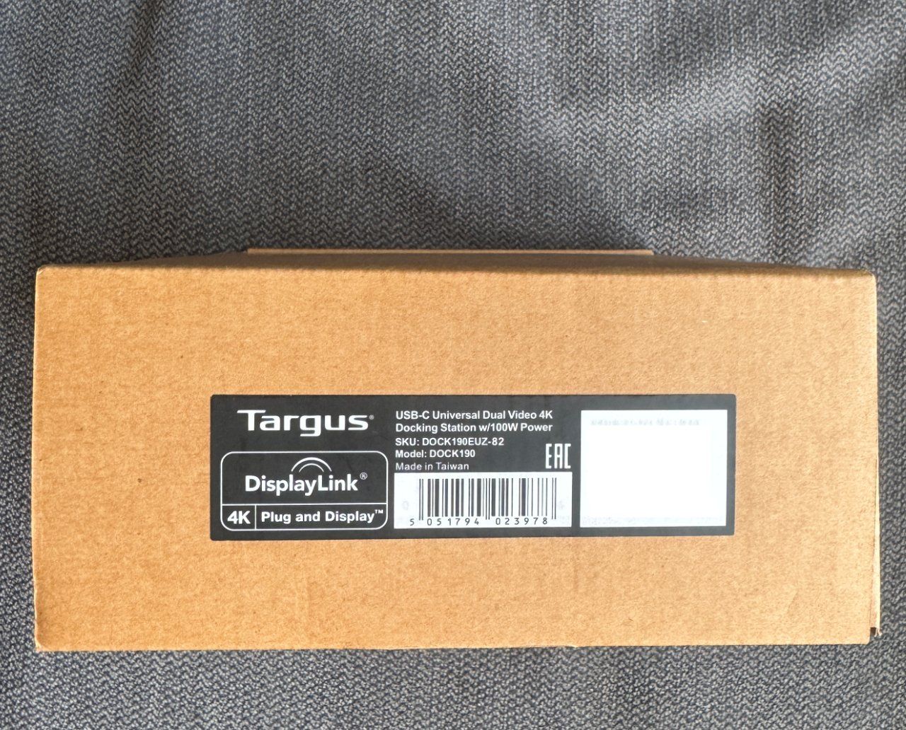 Targus Dockingstation: Targus DOCK190EUZ – Neu und originalverpackt aus Zug von dgr_8stf