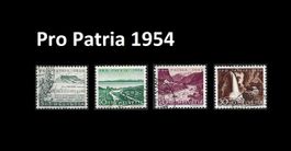 Pro Patria 1954, schön gestempelt