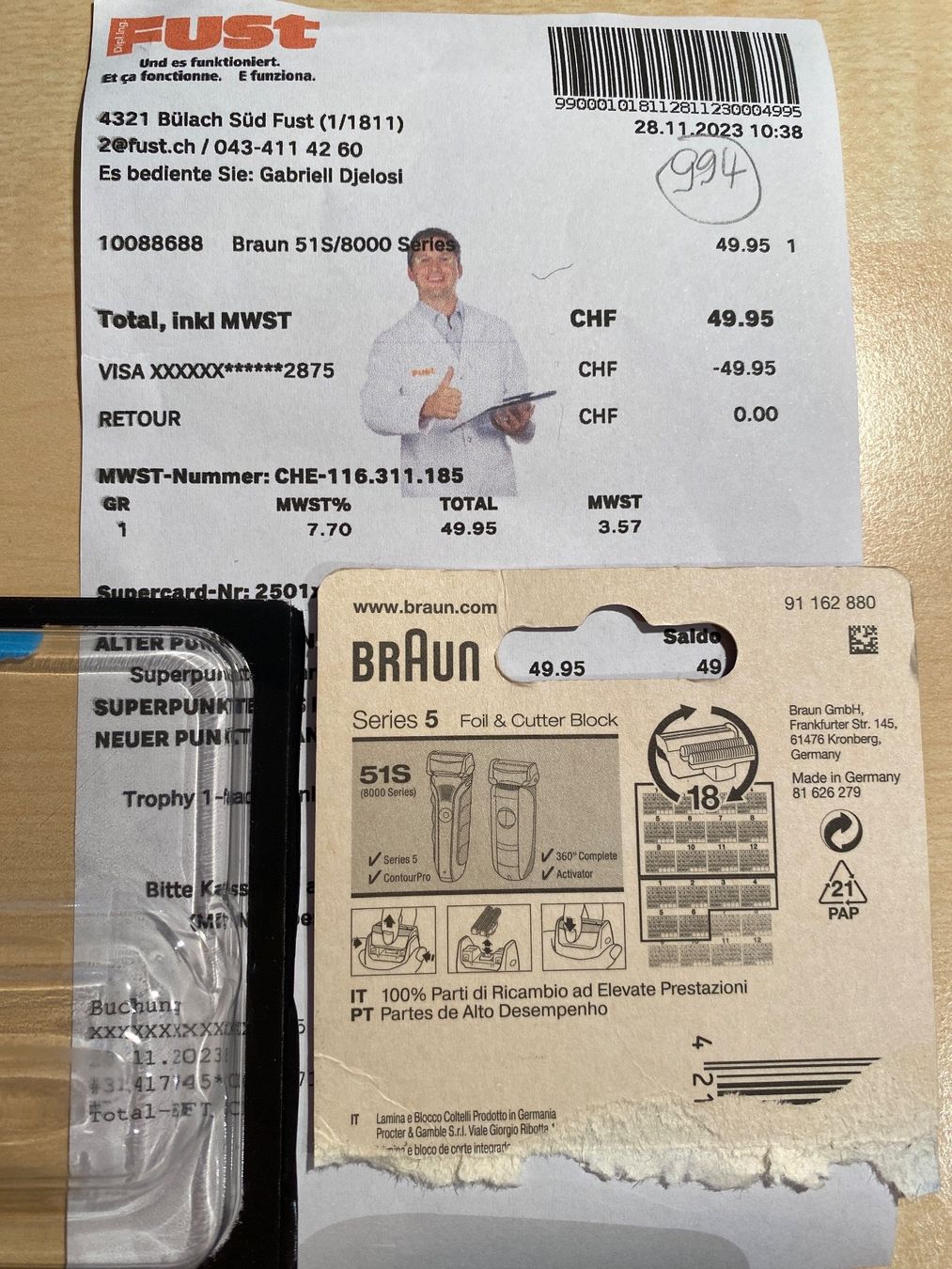 Braun Rasoi & Lamette da barba: Braun RasierkopfSerie 5 – Nuovo (secondo la descrizione) da Bülach venduto da Jackybabue 3