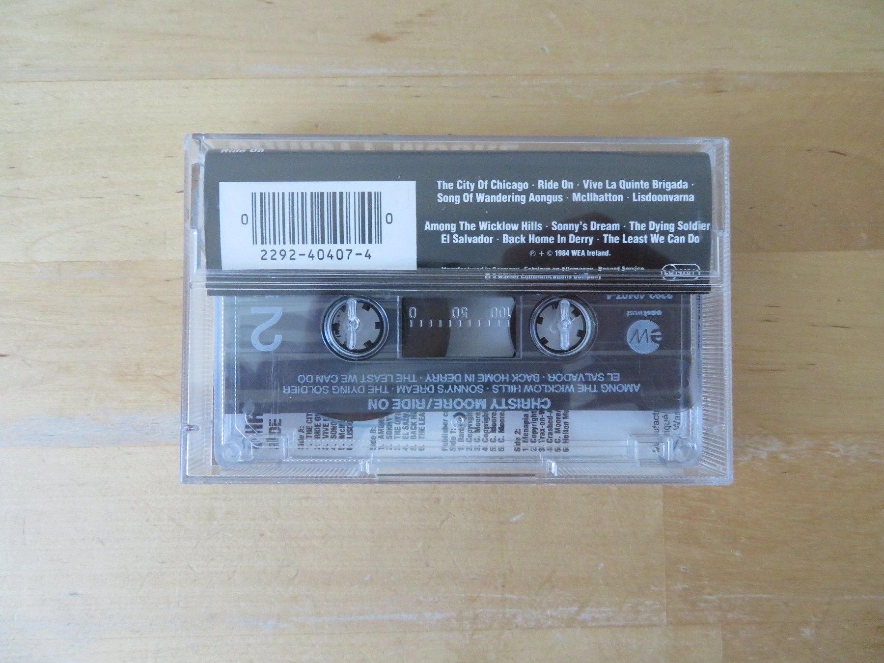 Musicassette: CHRISTY MOORE "Ride on" – Usato da zürich venduto da Goldimmund 2