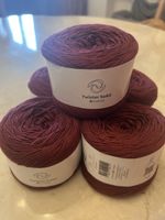 Bobbel Twister Solid Hobbi bordeaux rot 5x 100g neu