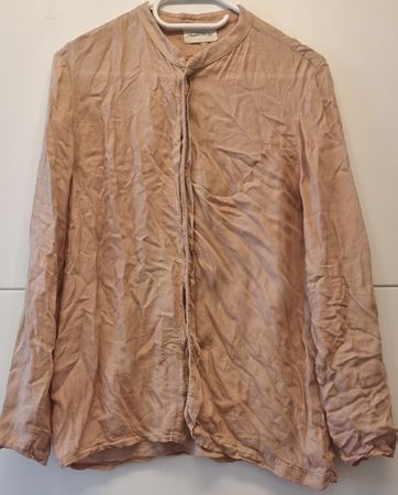 Damen Bluse American Vintage beige langarm  in gutem Zustand