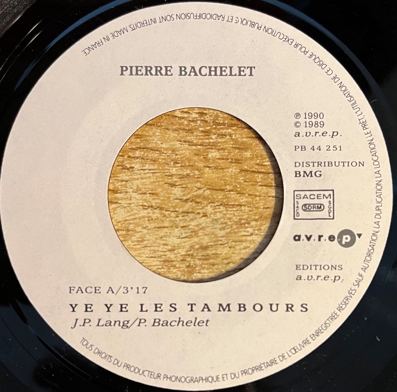 Vinyles: PIERRE BACHELET - YÉ YÉ LES TAMBOURS – D'occasion à Bussigny par vinyl-pas-cher 2