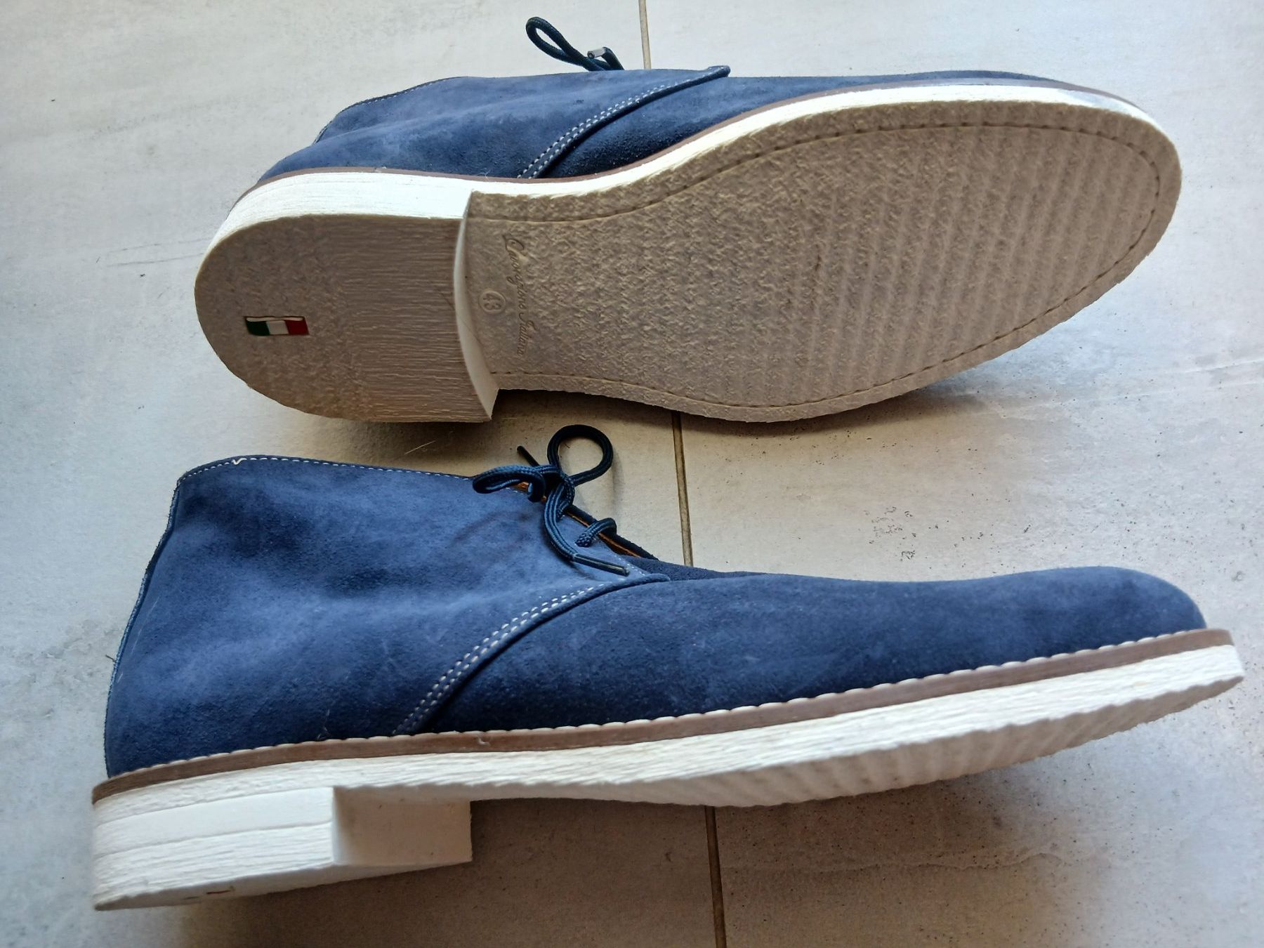 Scarpe da uomo: Bottines bleues en daim pointure 43 état neuf – Usato da Satigny venduto da Asaksa 3