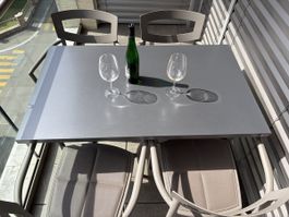 Schaffner Balcony Table & 4 Chairs Set - Great for Summe