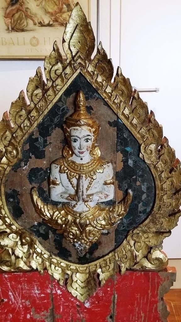 Skulpturen & Statuen: Sculpture Buddha et Roue de la Loi Thaï – Gebraucht aus Epagny von Kariba 2