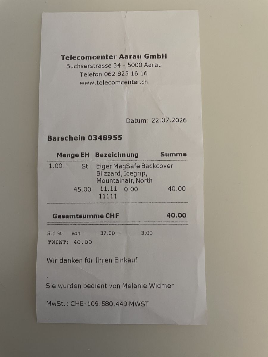 Eiger Cover & Protezioni schermo: iPhone 17 Hülle – Nuovo (secondo la descrizione) da Herznach venduto da Enya_m26 2