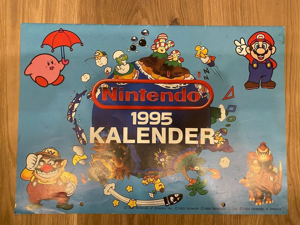 Nintendo 1995 Kalender  Kaufen auf Ricardo