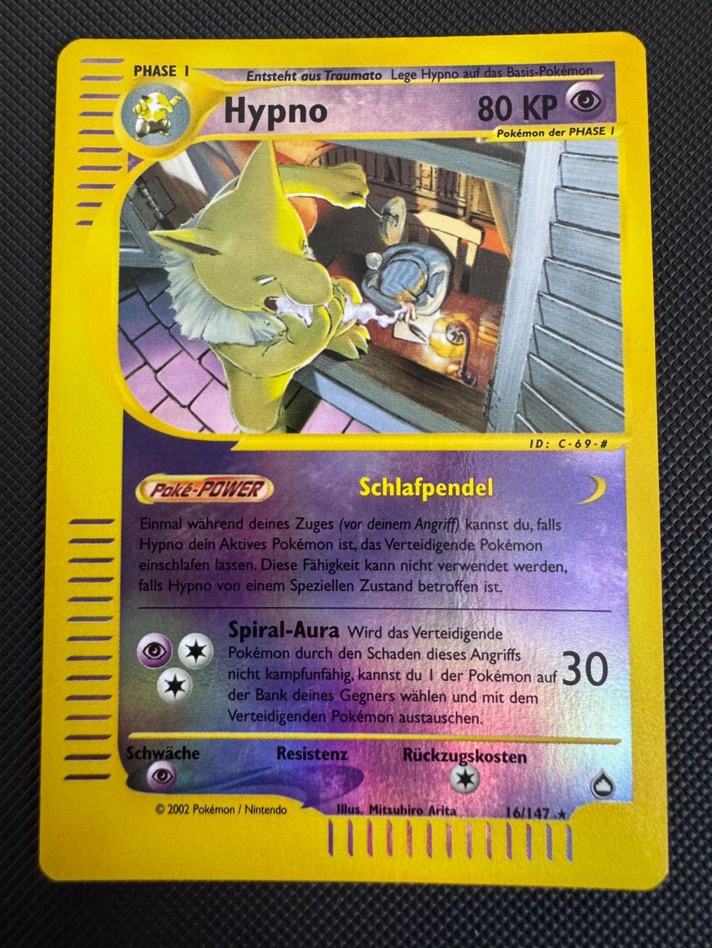 Pokémon Cartes à collectionner: Pokemon Hypno Reverse Holo 16/147 - Aquapolis - DE – D'occasion à Erstfeld par PokeSandero
