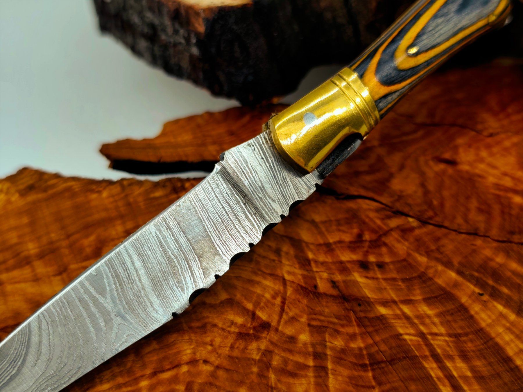 Accessori: Laguiole Damast Messer Klappmesser echtes Damastmesser – Nuovo e nell'imballaggio originale da Arlesheim venduto da Premius_1 4