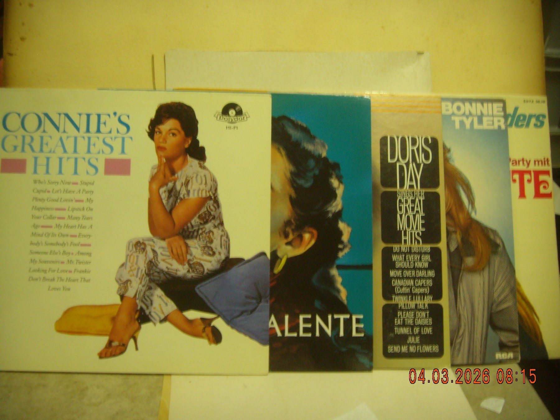 Dischi in vinile: 4 LP Valente Francis Day Tyler Gitte – Usato da Zürich venduto da tiburzio 6