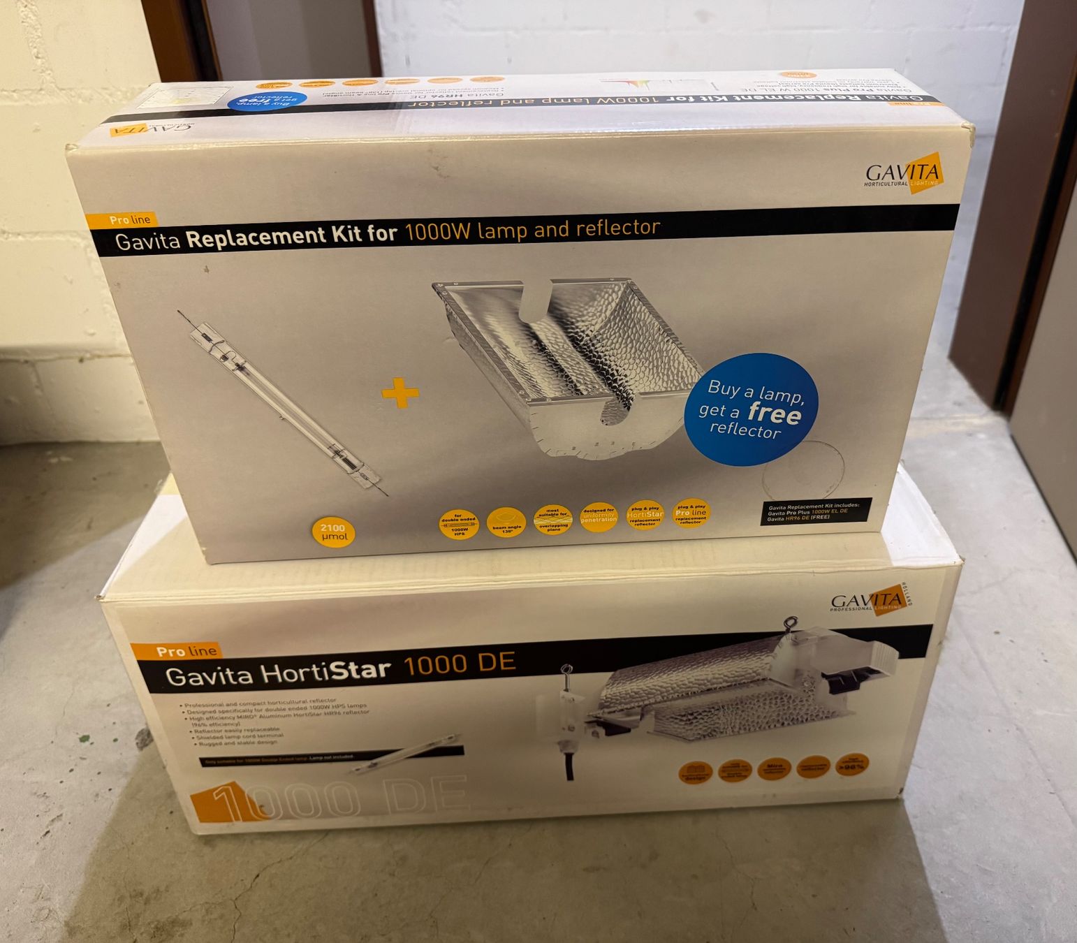 Lampade: Gavita Pro Line HortiStar 1000 DE + Replacement Kit – Usato da Fehraltorf venduto da LordRomi