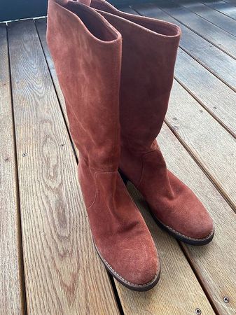 Sergio Rossi Wildlederstiefel