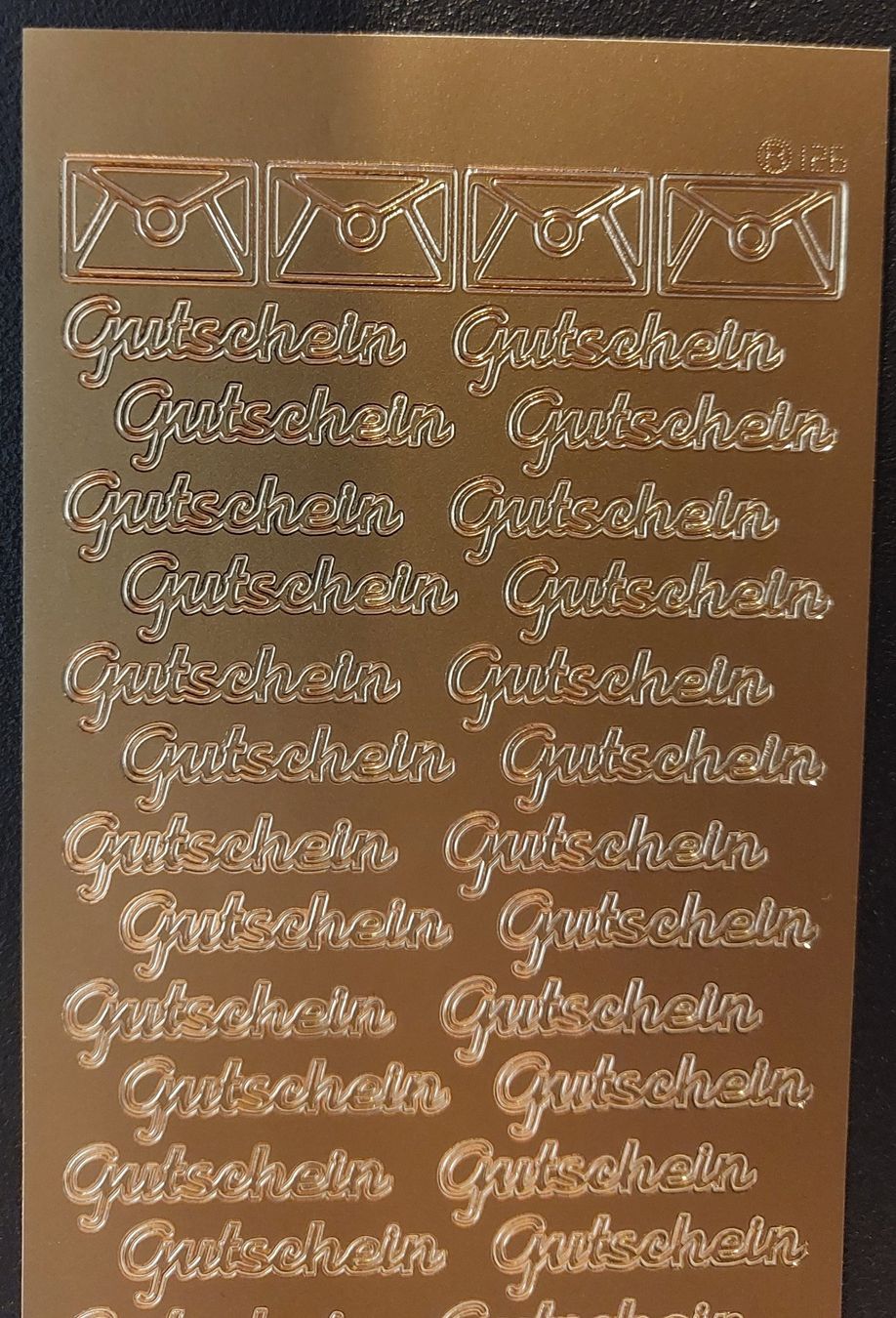 Sticker: "Gutschein" Sticker Gold oder Silber / Neupreis Fr. 2.90 – Nuovo e nell'imballaggio originale da Zollikofen venduto da Blackie 3