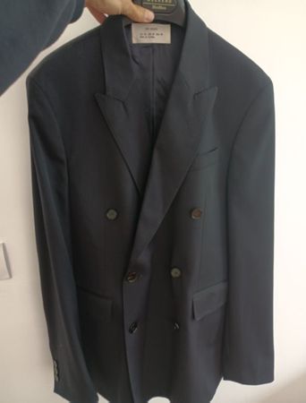 ZARA Origins Double-Breasted Blazer – Size 48
