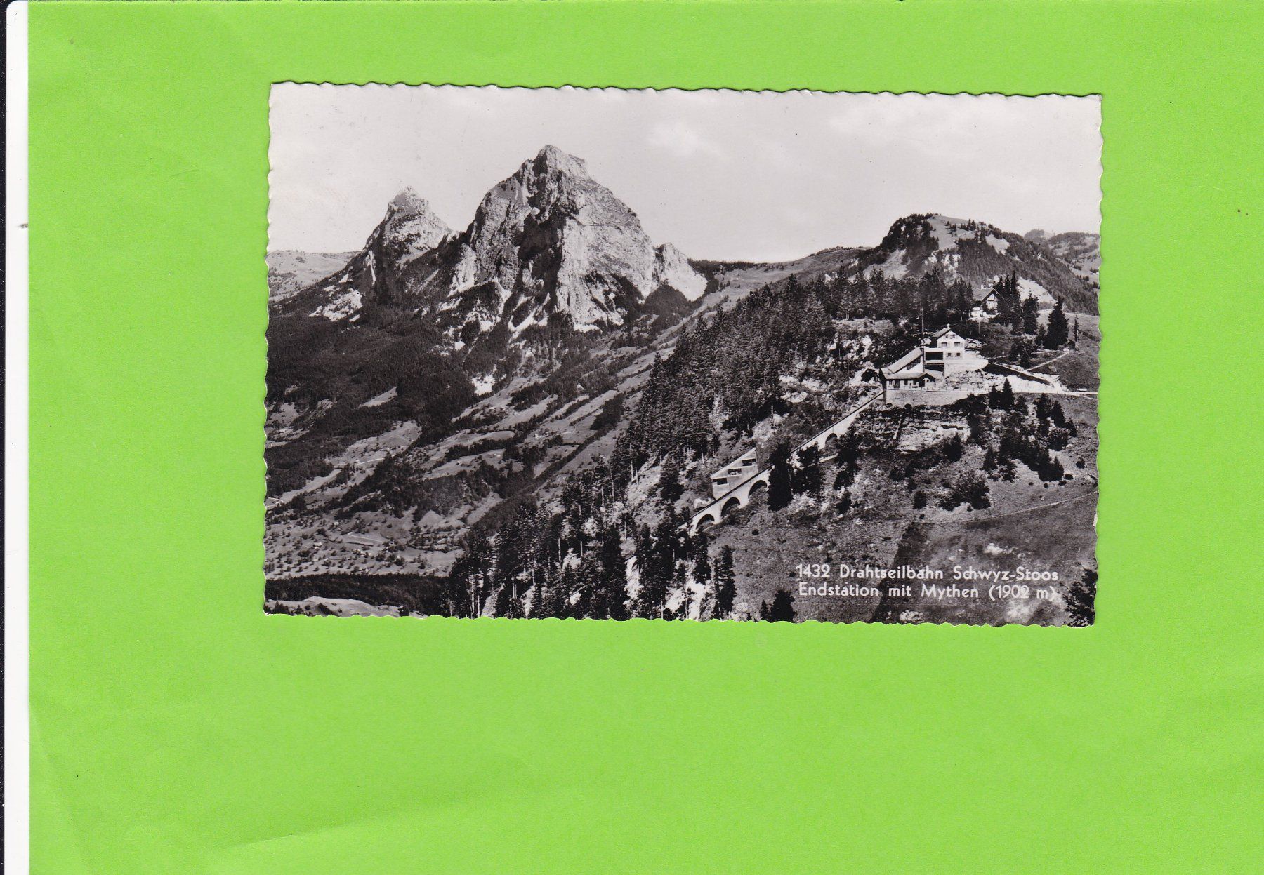 Cartoline postali: Drahtseilbahn Schwyz-Stoos – Usato da St. Peterzell venduto da neckertal