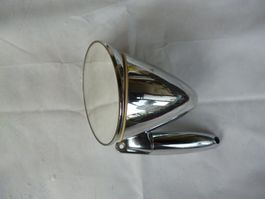 Oldtimer Spiegel Chrom beidseitig benutzbar