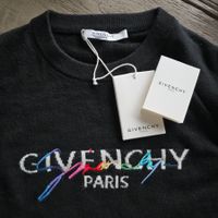 🐸 GIVENCHY RAINBOW LOGO PULLOVER FLAUSCHIGE BAUMWOLLE NEU