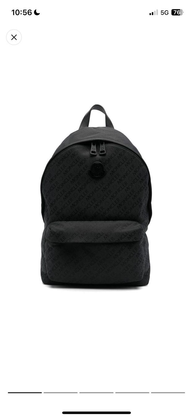 Moncler Rucksäcke: MONCLER Pierrick logo Print Rucksack – Neu (gemäss Beschreibung) aus Wölflinswil von Icygym