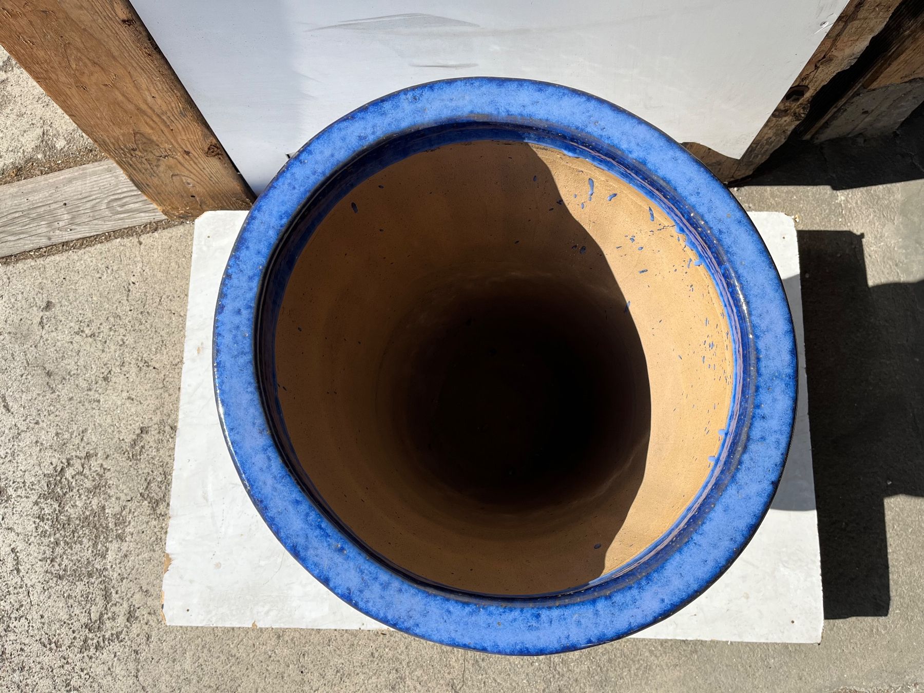 Vasi per fiori: grosser Gartentopf / Keramik, blau – Nuovo (secondo la descrizione) da Wetzikon ZH venduto da seli03 2