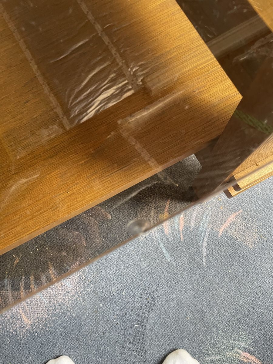 Tavoli: Couchtisch / Holztisch mit Glasplatte – Usato da Füllinsdorf venduto da cat_sn9q 2