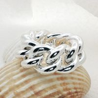 Statement Ketten Ring flexibel Grösse 68 - 70