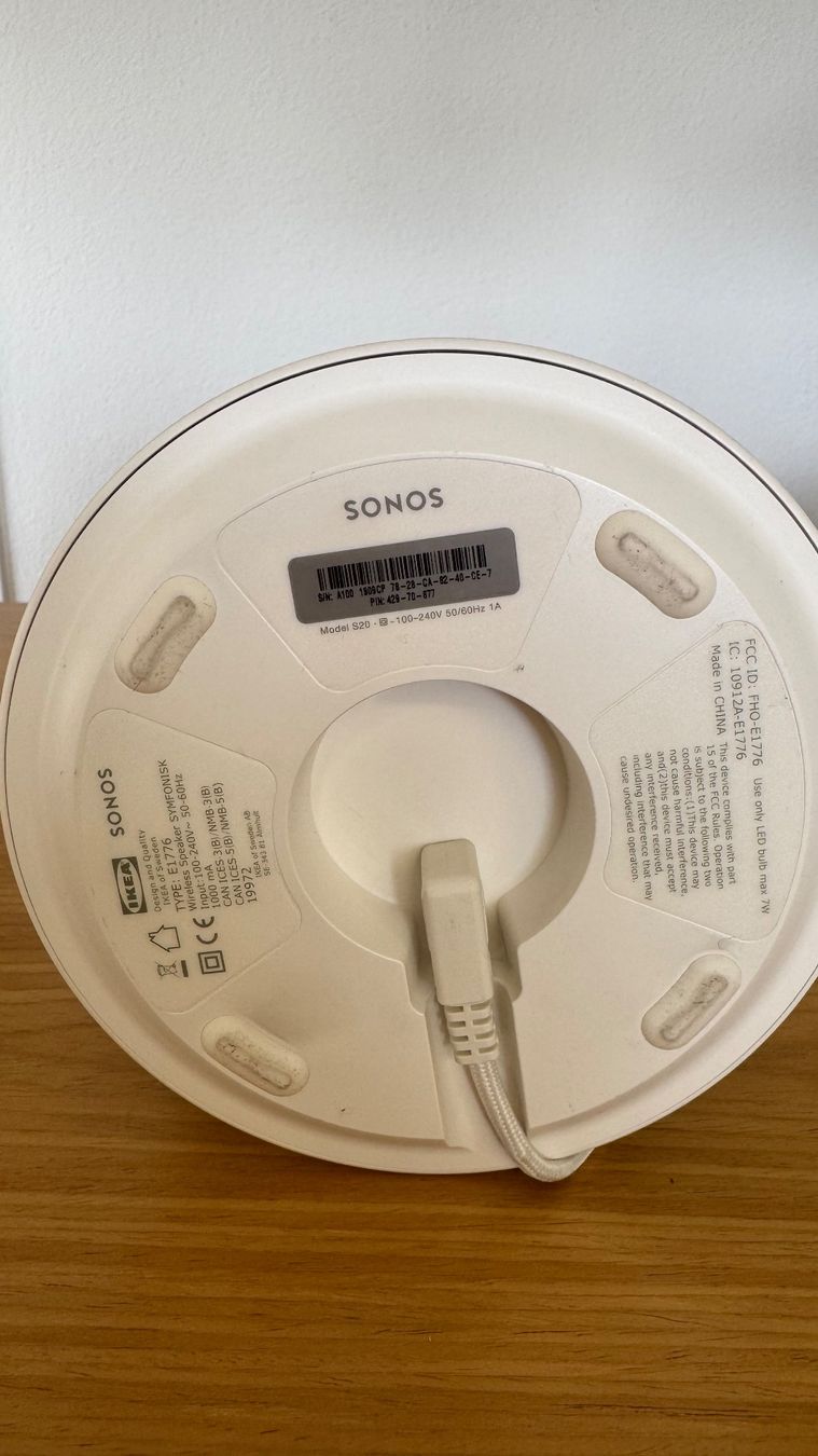 Sonos Casse acustiche: Sonos / IKEA SYMFONISK Tischleuchte mit WiFi-Speaker – Usato da Fällanden venduto da Escheli 3