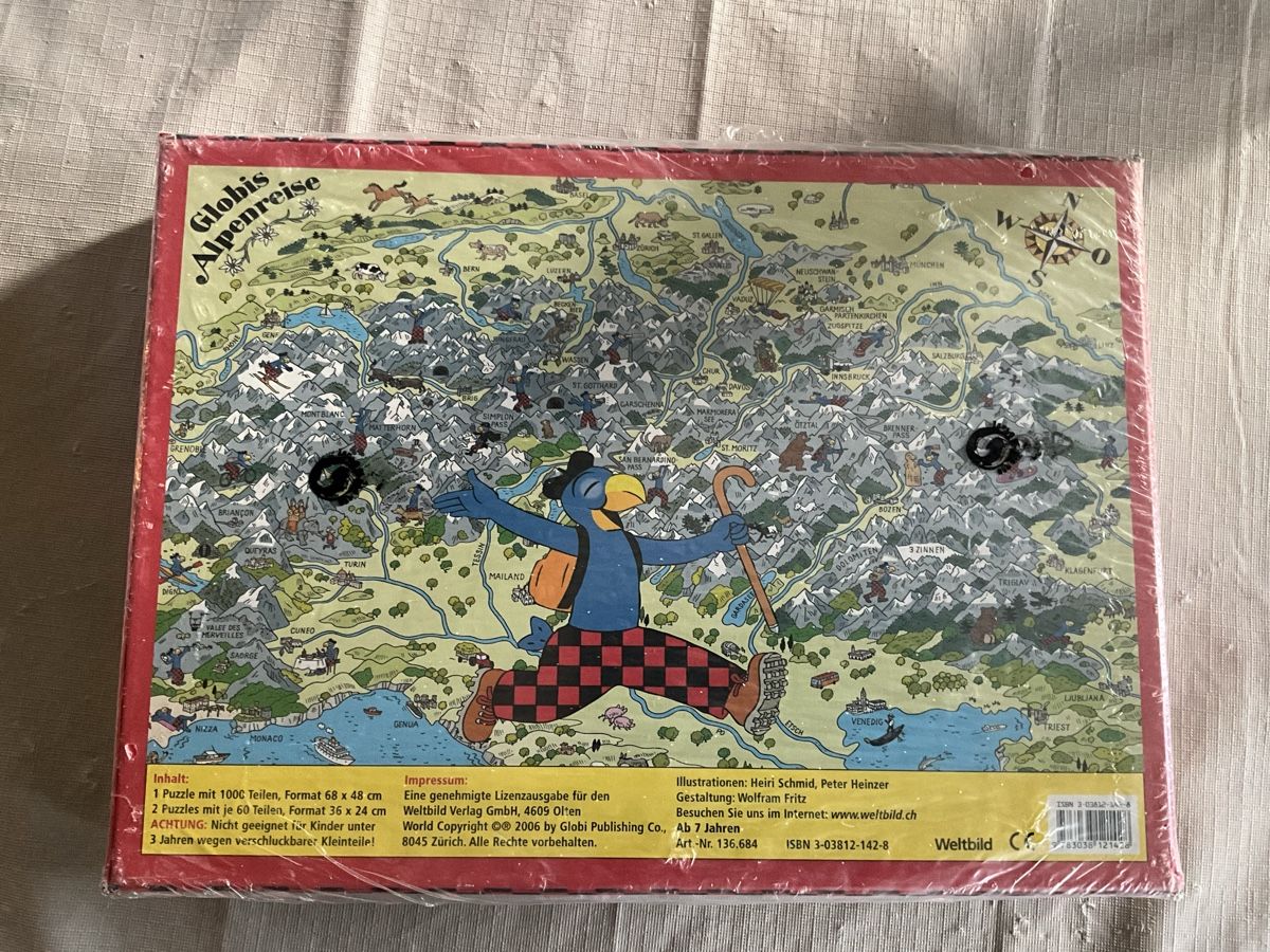Puzzle: Globi Riesenpuzzle Box 3 in 1 – Nuovo e nell'imballaggio originale da Oberhof venduto da Hibrzel 2