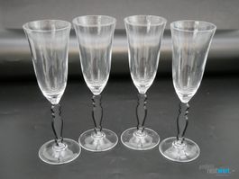 CRISTAL D'ARQUES Baroc 4er Set Sektgläser