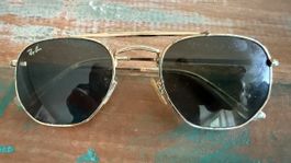 Ray-Ban Sonnenbrille Pilotenstyle Gold
