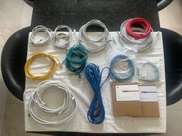 21 diverse Ethernet-Patchkabel R-45