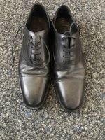 Men's Oxford Shoes Perry Ellis Black Size 9.5 Used