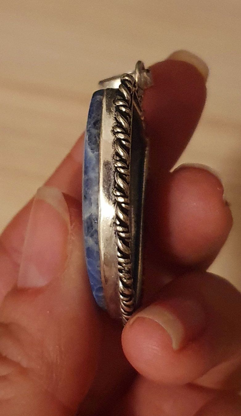Ciondoli: Halskette mit Lapislazuli-Anhänger, 925er Silber – Nuovo (secondo la descrizione) da Andelfingen venduto da nicoletta11 6