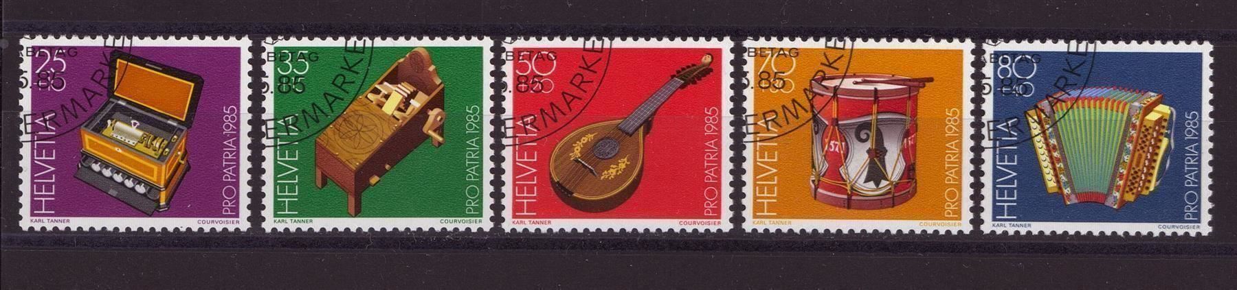 Tutti i francobolli: 1985 Pro Patria Satz Ersttags gestempelt – Usato da Eggersriet venduto da stamp303