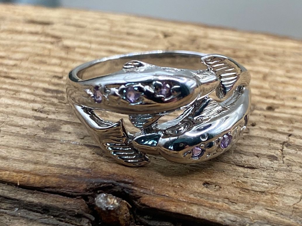 Anelli: Delphin Ring in Sterlingsilber, Gr 56.5 – Nuovo (secondo la descrizione) da Luzern venduto da S.Kern01 1