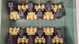 Elektromagnetventil Messing 12 Stk. 1/2 Zoll 24 bis 230 Volt