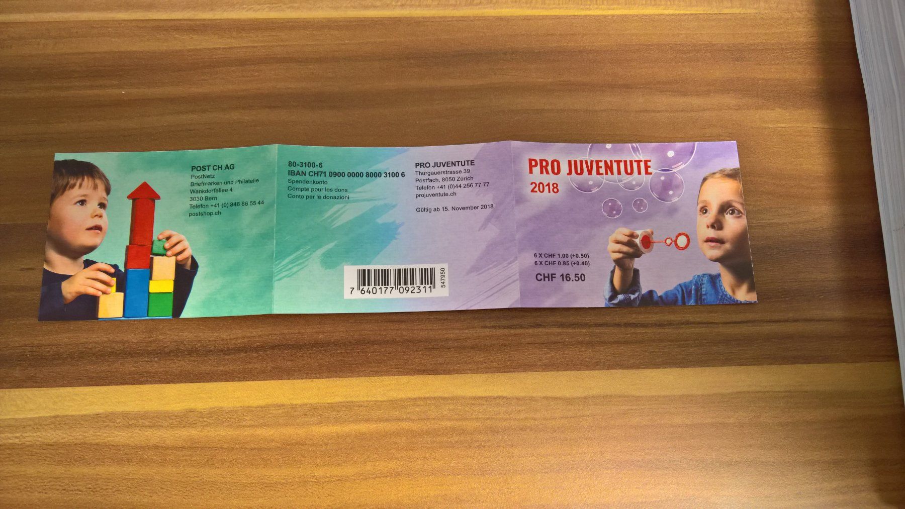 Tutti i francobolli: Markenheft Pro Juventute 2018, Postfrisch – Nuovo (secondo la descrizione) da Rickenbach SO venduto da Bytebull 2
