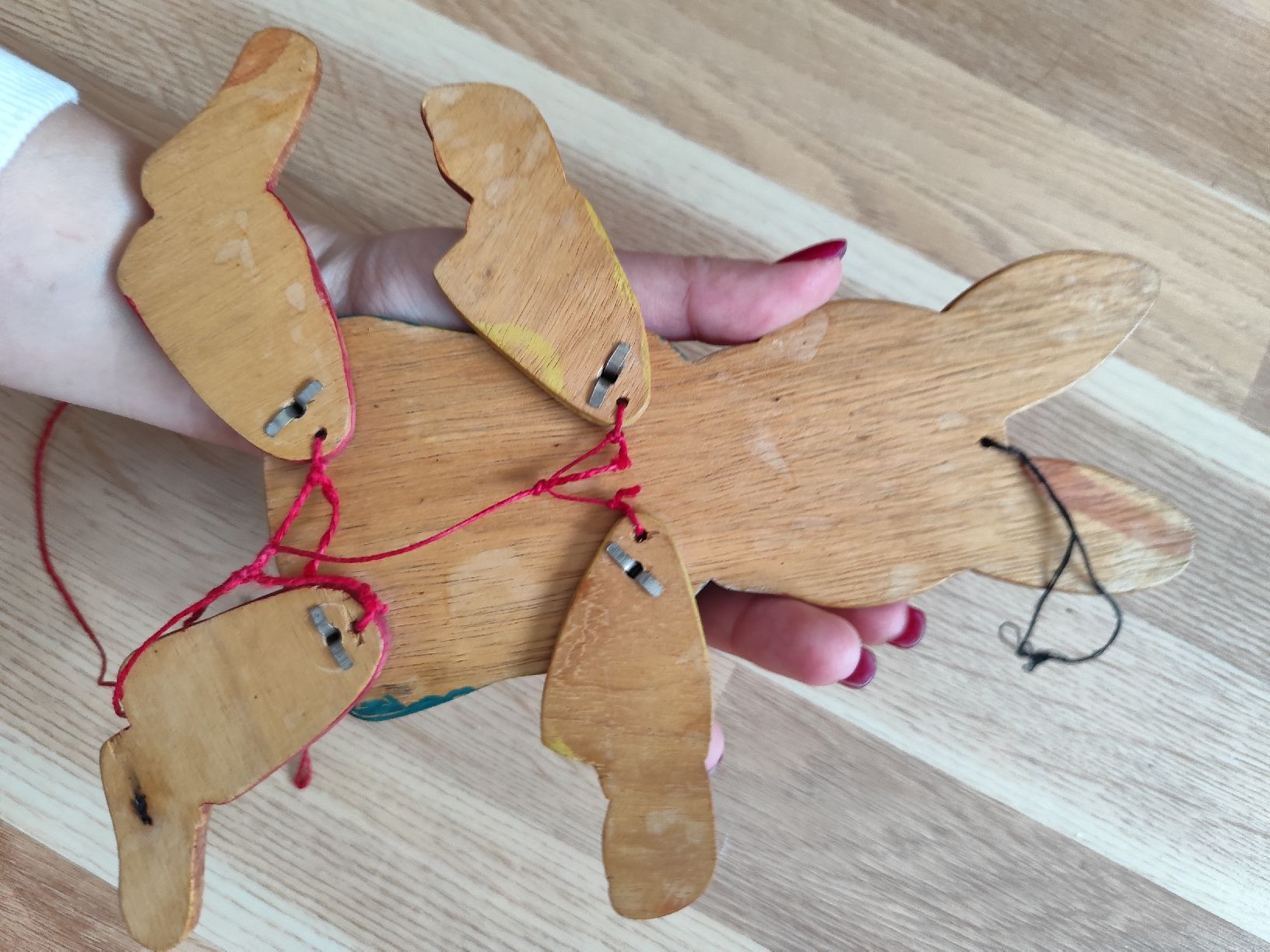 Spielzeuge: Vintage Pull String Wooden Bunny Toy - Excellent Gift! – Gebraucht aus Mägenwil von VintageGirly 3