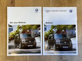 Volkswagen Multivan Prospekt Preisliste von 2009 - Selten!