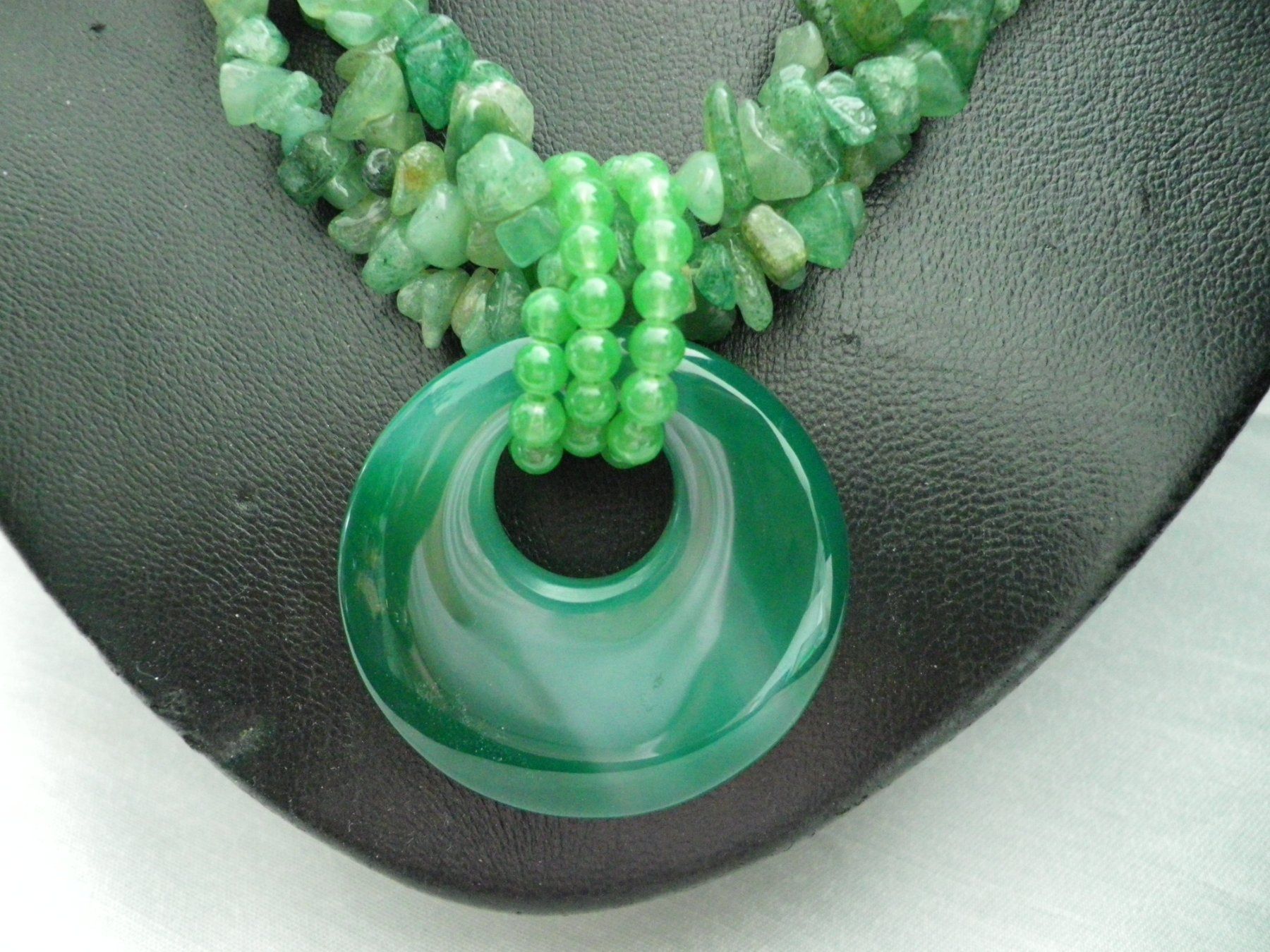Catenine: Statement Kette aus Echtstein Aventurin – Usato da Reinach BL venduto da Annodomini 4