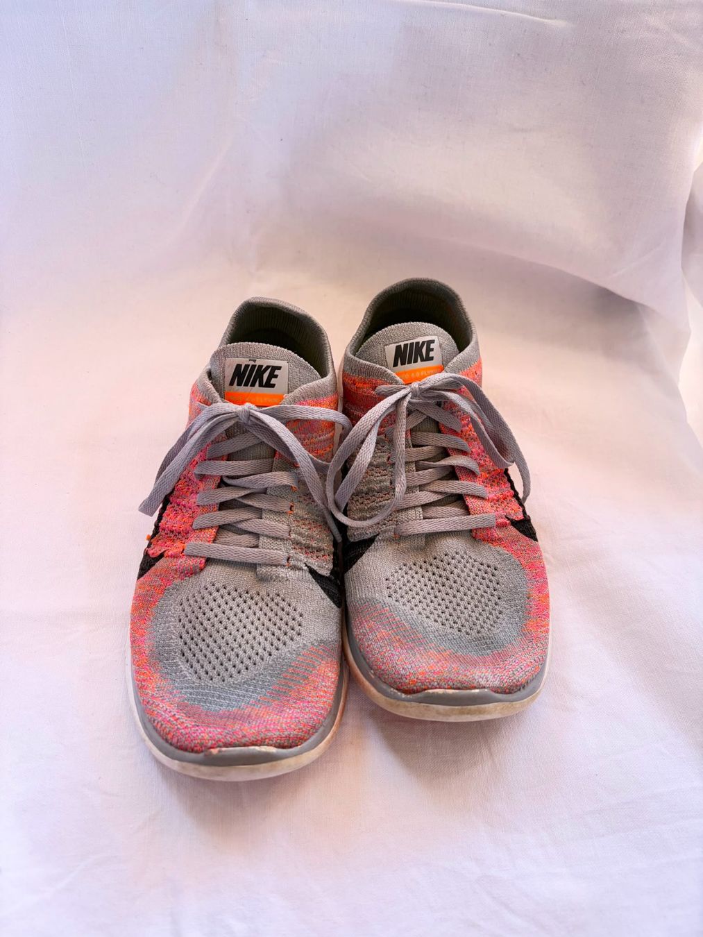 Nike Scarpe da donna: Nike Free 4.0 Flyknit Gr. 39 grau/orange – Usato da Neuendorf venduto da jas_j5nc 2