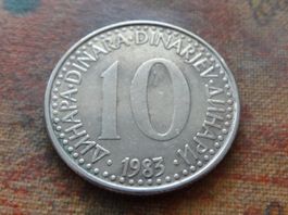 YOUGOSLAVIE  10  Dinara  1983