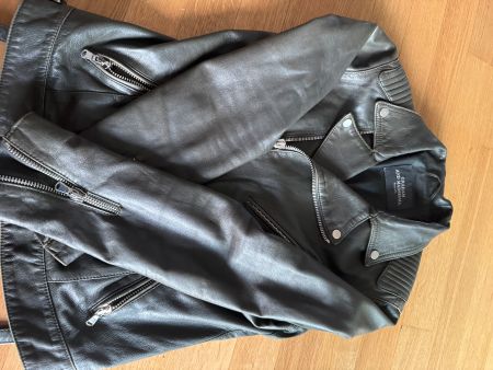 Damen Lederjacke in schwarz (Made in Italy)
