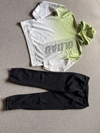 Jogginganzug C&A grün schwarz Grösse 170-176 NEU 