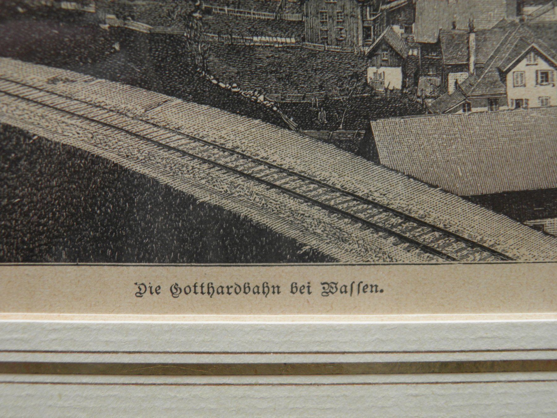 Incisioni: Gotthardbahn bei Wassen – Usato da Triesen FL venduto da Trigon 2