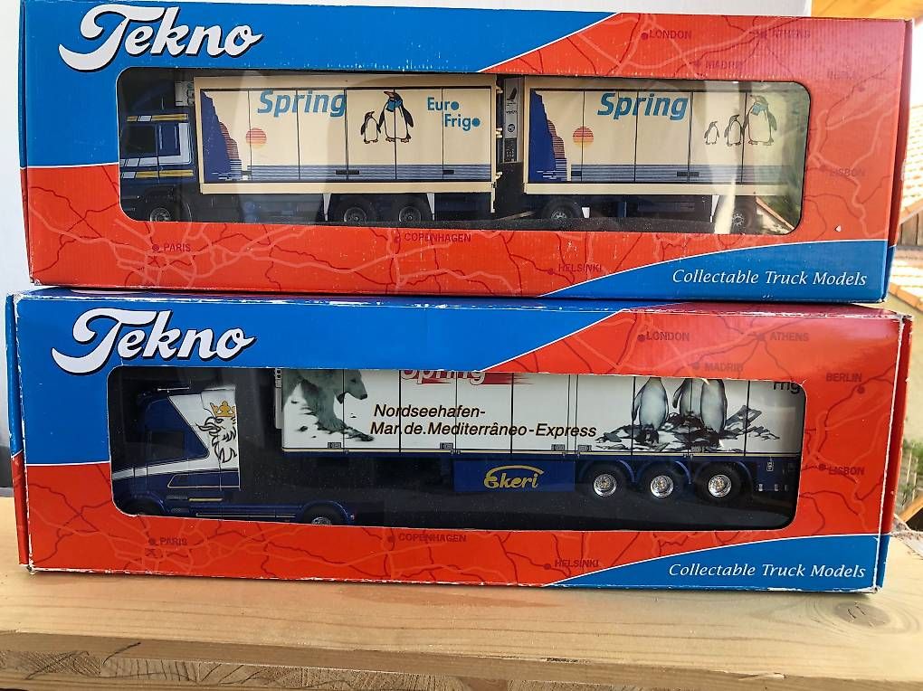 Tekno Kit di modellismo & Modellini statici: 2 x Scania Spring Tekno WSI Conrad 1:50 – Nuovo e nell'imballaggio originale da Lessoc venduto da beletteman 2
